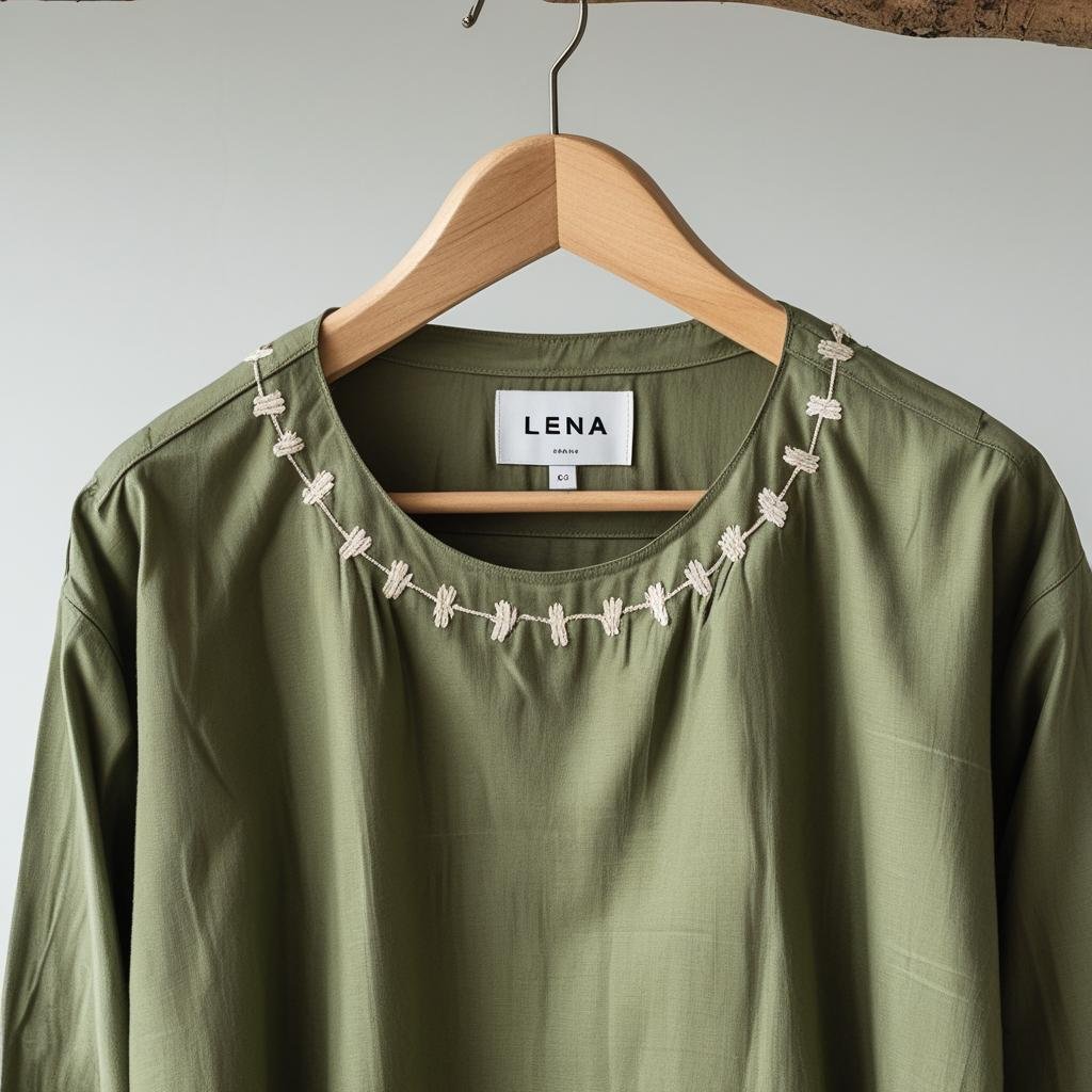 🍃 Tea Leaf Shirt — “Quiet Earth”